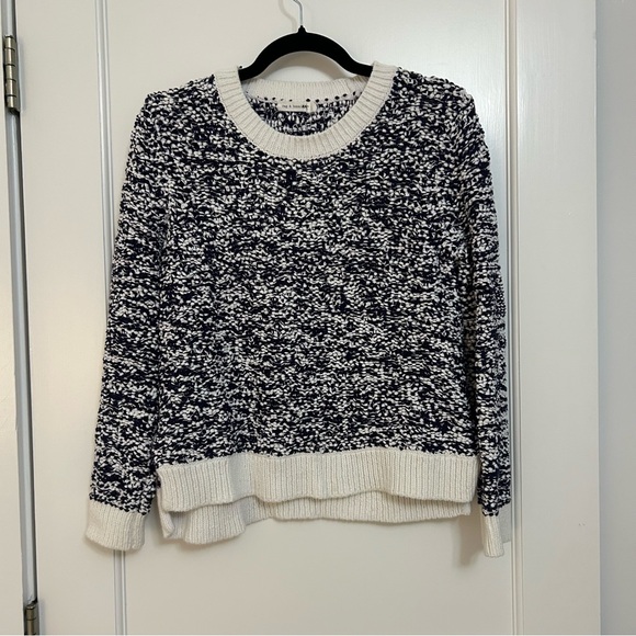 Rag & Bone Women's Naomi Marled Boucle Texture Blue Pull-over Sweater Size Small - Picture 2 of 6